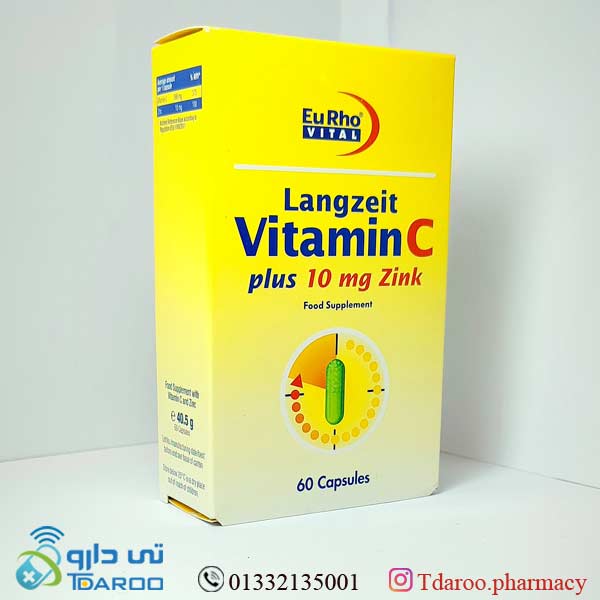 ویتامین ث + زینك یوروویتال/ VITAMIN C PLUS ZINC/Capsule/10MG