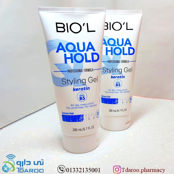 ژل مرطوب موی سر بیول/BIOL AQUA HOLD STYLING GEL 4/Gel/200ML