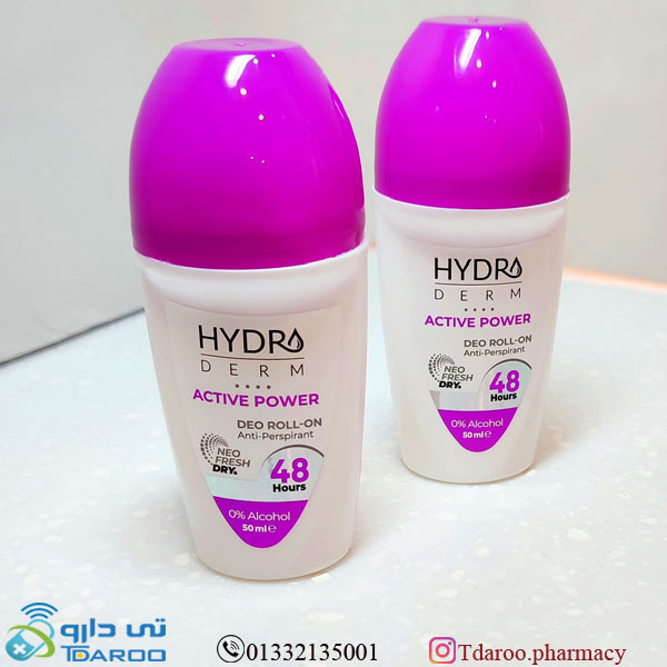 هیدرودرم رول ضد تعریق خانم ها/HYDRODERM DEO ROLL-ON/Roll/50ML