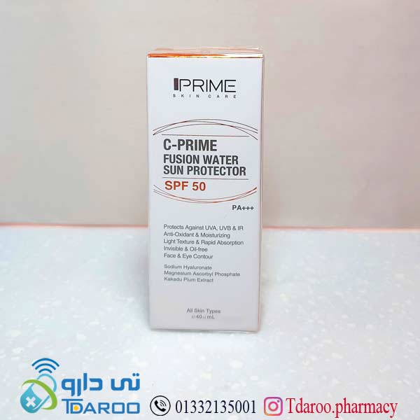 فلوئید ضدآفتاب SPF50  حاوی ویتامین C پریم/FUSION WATER SUN PROTECTOR