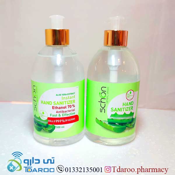 شون ژل ضد عفونی فوری دست 500ML/SCHON ALOE VERA HAND SANITIZER /Gel/500ML