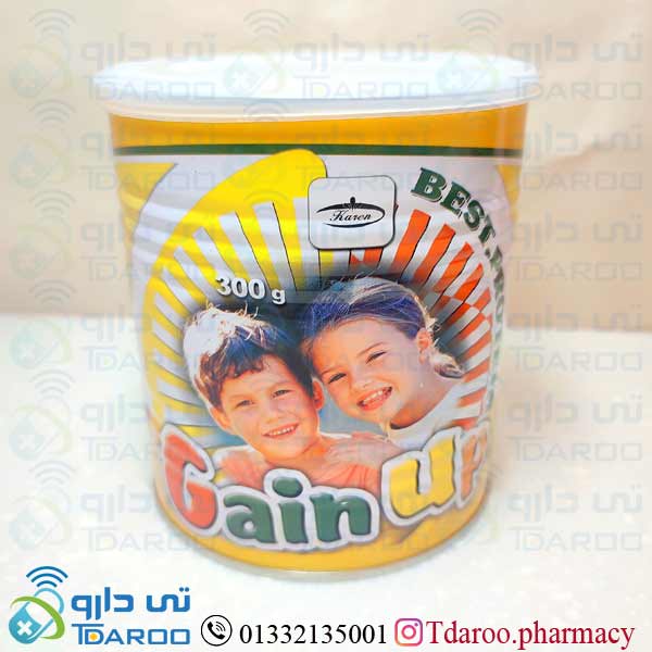 گین آپ پودر مکمل غذایی موزی  /  GAIN UP BANANA FLAVOUR /Powder/300G