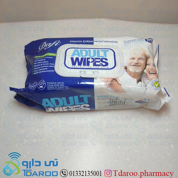 دافی دستمال مرطوب دست و صورت و بدن بزرگسال100 عددی/DAFI ADULT FACE AND BODY WET WIPE 100PSC
