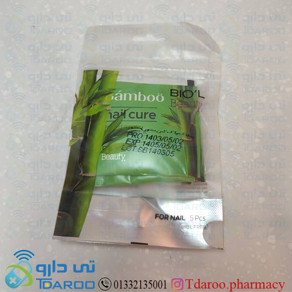 بیول دستمال لاک پاک کن  پنج عددی/BIOL NAIL CURE BAMBOO EXTRACT GLYCERIN