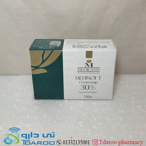 مدلین صابون كرم دار 30 درصد/ medelan soft crem soap/Soap