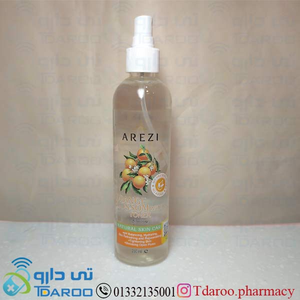 عارضی تونر بهار نارنج/AREZI ORANGE BLOSSOM TONER/Solution