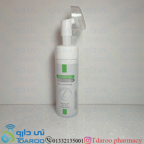 درم انجلین فوم صورت و بدن پوست چرب / DERMANGELINE CLEANSER FOR  OILY SKIN/Foam/150ML