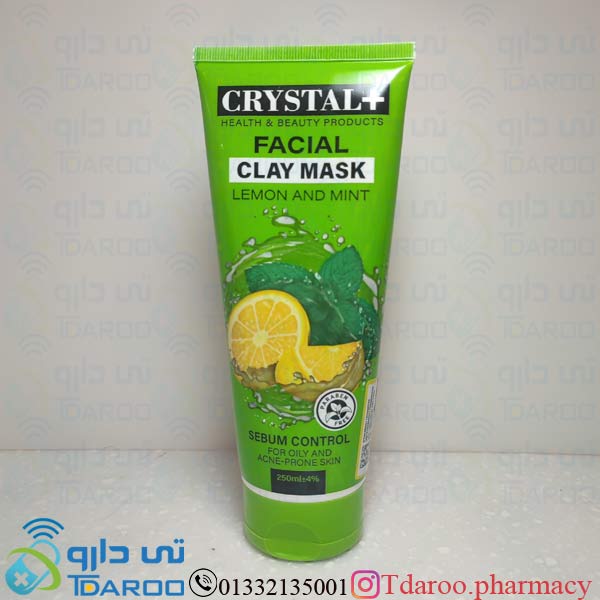 کریستال ماسک صورت پوست چرب/ CRYSTAL FACIAL MASK FOR OILY KIN/MASK/250ML
