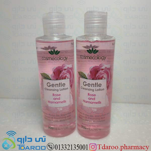 کاسموکولوژی تونرملایم پاک کننده صورت رز هامالیس/COSMECOLOGY GENTLE CLEASING TONER /Liquid